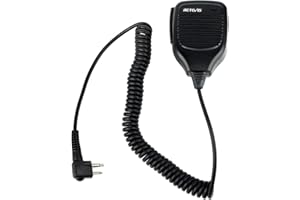 Retevis R321 Walkie Talkie Altoparlante Microfono Compatibile con Motorola CP040 DP1400 GP68 GP88 GP300 GP2000 CP88 CT150 P040 XTN446 XV1100 SV10 HYT TC-500 TC-600 Ricetrasmettitore(1 Pezzo)