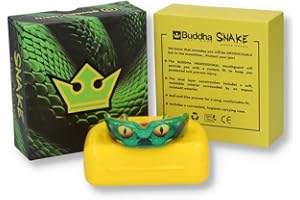 BUDDHA FIGHT WEAR Protector bucal Premium adultos y niños +12 Años para todos los deportes de contacto, incluidos rugby, MMA, kickboxing, judo, hockey y boxeo (Verde-Amarillo)