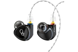 SHANLING Auriculares intrauditivos MG100 HiFi,iems de controlador dinámico de alta resolución,auriculares audiófilos con cable,cable MMCX desmontable,enchufe de 3.5/4.4 mm,boquillas de afinación