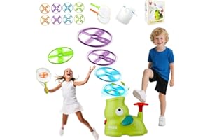 Cylora Jouet Extérieur 3-10 Ans Garçon Fille, Jouets Hélice Extérieur, Frisbee Jeux pour Enfants, Flying Disc Launcher, Jeux Extérieur Enfant Jardin, Jouet Enfant 3-10 Ans