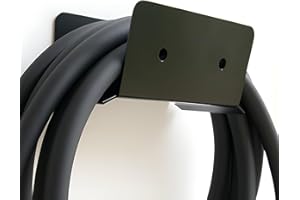 EVify Supporto per cavo di tipo 2, supporto da parete per cavo di ricarica lungo • Supporto stabile con bordi lisci, accessori di montaggio inclusi