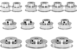 DTMENG 1 rueda dentada GT2 de aluminio, disco dentado de 30, 36, 40, 60 dientes, orificio de rueda dentada de 5 mm, 6,35 mm, 8 mm, 10 mm, 12 mm, ancho de dientes de 6 mm para impresora 3D Reprap (36