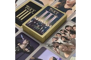 SAMSHINE Kpop Girl Group Twice Photo Cards 55Pcs Twice Lomo Cards Twice 4TH World Tour Album Cards Twice Merch 2022 Postcards Kpop Twice Photocard Set Fans Gift