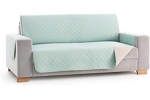 Lanovenanube - Funda sofá Acolchado Mallorca - Práctica - 3 plazas - Color Menta