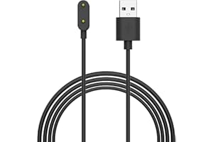 MoKo Charger Compatible with Huawei Watch Fit 3/2/Fit/Mini/New, Huawei Band 10/9/8/7/6/6 Pro, Honor Band 9/7/6 - Magnetic Charging Dock with 100 cm USB Charging Cable, Black