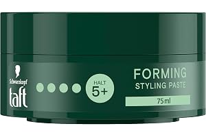 Schwarzkopf TAFT Paste Forming (75 ml), hårstylingpasta för oavslutad look, skonsam för hår och hårbotten, vegansk, styling hårpasta