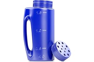 Vgvgaj 2L Hand Held Shaker Garden Spreader Salt Spreader Handheld Spreader Shaker With Adjustable Scale For Grass Seed Ice Melt Earth Food Fertilizer