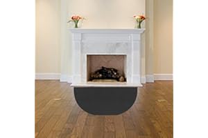 Gusengo protección antifuego, antifuego, antifuego, semiredonda, alfombra ignífuga delantera camino, alfombra antideslizante para estuche, himenea o barbacoa y parrilla