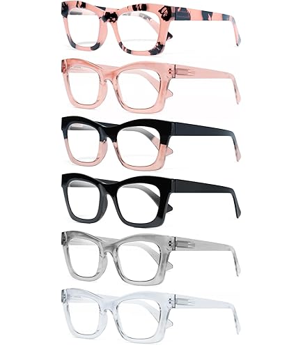 Occhiali Da Lettura/cornice Quadrata Design Comfort Plastica - Foto 5