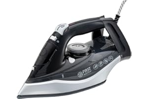 TZS First Austria Plancha de vapor I 2290-2720 W I Suela de cerámica I Autolimpieza I Vapor vertical I Antical I Planchado en seco I Depósito de agua de 0,3 l I 1,2 kg