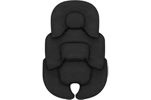 HPERU Infant Car Seat Insert, Head, Neck and Body Support Infant Stroller Cushion, Double-Sided Mesh Breathable Liner & Warm Polar Fleece Baby Car Seat Washable Mat for Newborn Toddler