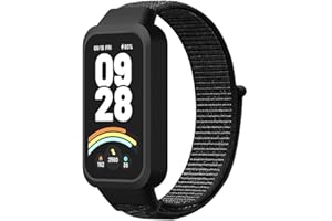 FYISWHO Oddychający Sport Pasek do Xiaomi Smart Band 9 Active, Nylon Paski Bransoletka Pasek Zegarka do Redmi Smart Band 3