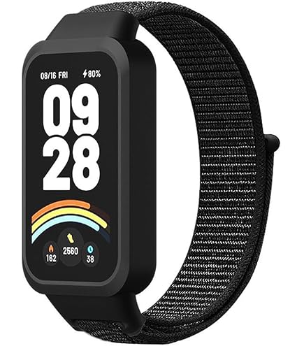 Cinturino In Silicone Per Xiaomi Smart Band 9 Active E Redmi Band 3 - Morbido, Regolabile E Traspirante - Nero (Taglia Unica) - 2