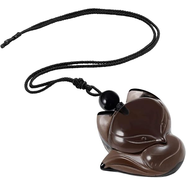 Pendentif Pixiu Obsidienne Noire – Translucide, Naturel, Sculpté, Protection