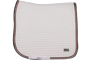 Anky Tapis de Selle Limited Edition Cotton Twill - Blanc - Dressage Cheval