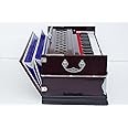 KHALSA MUSICAL Wooden By Professional Harmonium- 3 1/4 Octave, Double Bellow, 39 Keys,7 Stopper, 2 Reeds (Bass- Male)