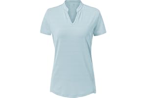 donhobo Damen T-Shirt Kurzarm V-Ausschnitte Laufshirt Sommer Leichte Atmungsaktiv Schnell Trockened Sport Fitness Running Yoga Tops