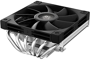 DeepCool AN600 Niskoprofilowy cooler CPU 6 miedzianych rurek cieplnych 180W TDP 67mm wysokości z wentylatorem PWM FDB fine 120mm 1850 rpm 60,94 CFM dla LGA 1700/1200/115X/AM5/AM4