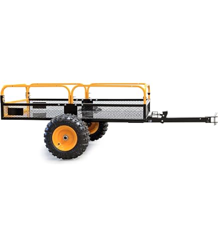 Remorque Basculante Pour Tondeuse Autoportée - Capacité 300 Kg, Dimensions 153x77x103 Cm, Acier Noir - 8