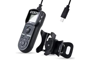 JJC Wielofunkcyjny Timer Pilot Zdalnego Sterowania z Uchwytem Na Statyw do Sony ZV-1 A1 A9II A7 A7II A7M3 A7M4 A7RII A7RM3 A7RM4 A7S A6600 A6400 A6100 RX100M7 Zastępuje RM-SPR1