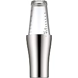 WMF Clever&More Cocktail Set 2-teilig, Edelstahl Cocktail Shaker mit Rührglas, 600ml, skaliert, Cromargan Edelstahl poliert, 