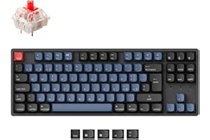 Keychron K8 Pro QMK/VIA Tastiera meccanica senza fili TKL Hot-swap OSA Profile ABS Keycap Retroilluminati RGB Interruttore rossi Gateron G Pro