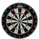 Helix Profesyonel Dart Tahtası, 18 İn&ccedil;, Siyah-Beyaz-Kırmızı-Yeşil, Klasik Yuvarlak Tasarım, Turnuva Standartlarında