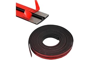 Inscrip Strisce di guarnizione per auto, per parabrezza, in gomma EPDM, a forma di T, per auto, camion, porte, finestre, 2 m x 19 mm