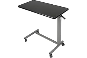 Vaunn Medizinischer verstellbarer Nachttisch mit Rollen (Krankenhaus und Heimgebrauch)