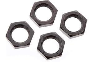 Arrma Ar310449 Écrou de Roue en Aluminium (4 pièces), Noir, 17 mm