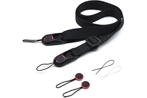 JINTANG Sangles pour Appareil photo,Sangle d'épaule,Sangle d'appareil photo ajustable Convient aux appareils photo compacts,reflex numériques et caméras d'action
