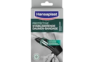 ‎HANSAPLAST Hansaplast Protective stabilisierende Daumen-Bandage, Daumenschiene unterstützt & entlastet das Gelenk, Daumenstütze fördert die Regeneration, Unisex