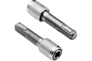 NUMLOT Adattatore portapunte, Convertitore adattatore mandrino, Trapano adattatore, SDS-Plus 6,35mm (1/4"), Bit di Cambio Rapido Esagonale, Adattatore per trapano a percussione
