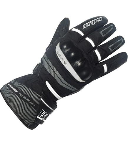 Büse Misano Damen Handschuhe (Black/White/Fluo Yellow,8) Auto & Motorrad