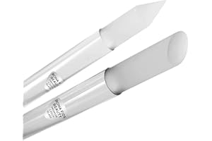 Bona Fide Beauty Empujador de Cutículas de Vidrio – Set Manicura de 2 Herramientas para las Cutículas para el Cuidado de las Uñas – Juego de 2 Empujadores de Cutículas de Vidrio Checo