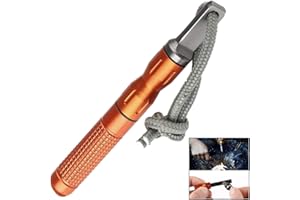 Jzhen Pietra Focaia,Sopravvivenza da Campeggio Pietra di Sopravvivenza in Alluminio con Apribottiglie,Acciaio da Fuoco