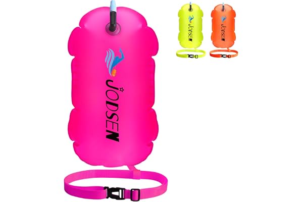 Bouée de Natation,Flotteur Natation Extérieur,Bouée Gonflable Sac Étanche,d'air Remorquage,Nageurs Sports en Eau Libre Snorkeling Accessoires d'entraînement Triathlètes,Bulle Très Visible
