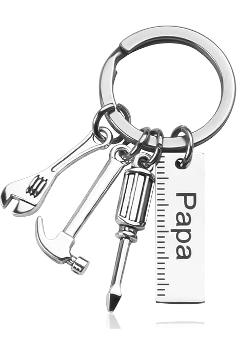 GEBETTER Schlüsselanhänger Geschenke Für Vater Ich Liebe Dich Bester Papa Herren Vatertag