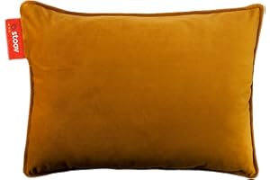 ‎STOOV Stoov Ploov Samt Heizkissen - Infrarot-Heiztechnologie - Heizelemente - Wärmekissen mit Abschaltautomatik - Weiches Kissen - Kabellos - 2,5/5 Stunden Wärme - 45 x 60 cm - Ingwergold