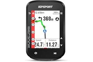 iGPSPORT BSC200S GPS Bicicleta, Navigazione Percorso Colori Schermo Funzione Guida Continua Rilevamento Movimento Navigazione One-Touch Compatibile Radar Intelligente Fanale Posteriore
