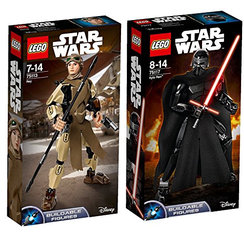 Preisvergleich Produktbild Lego Star Wars 2er Set Baubare Figuren 75113 75117 Rey + Kylo Ren
