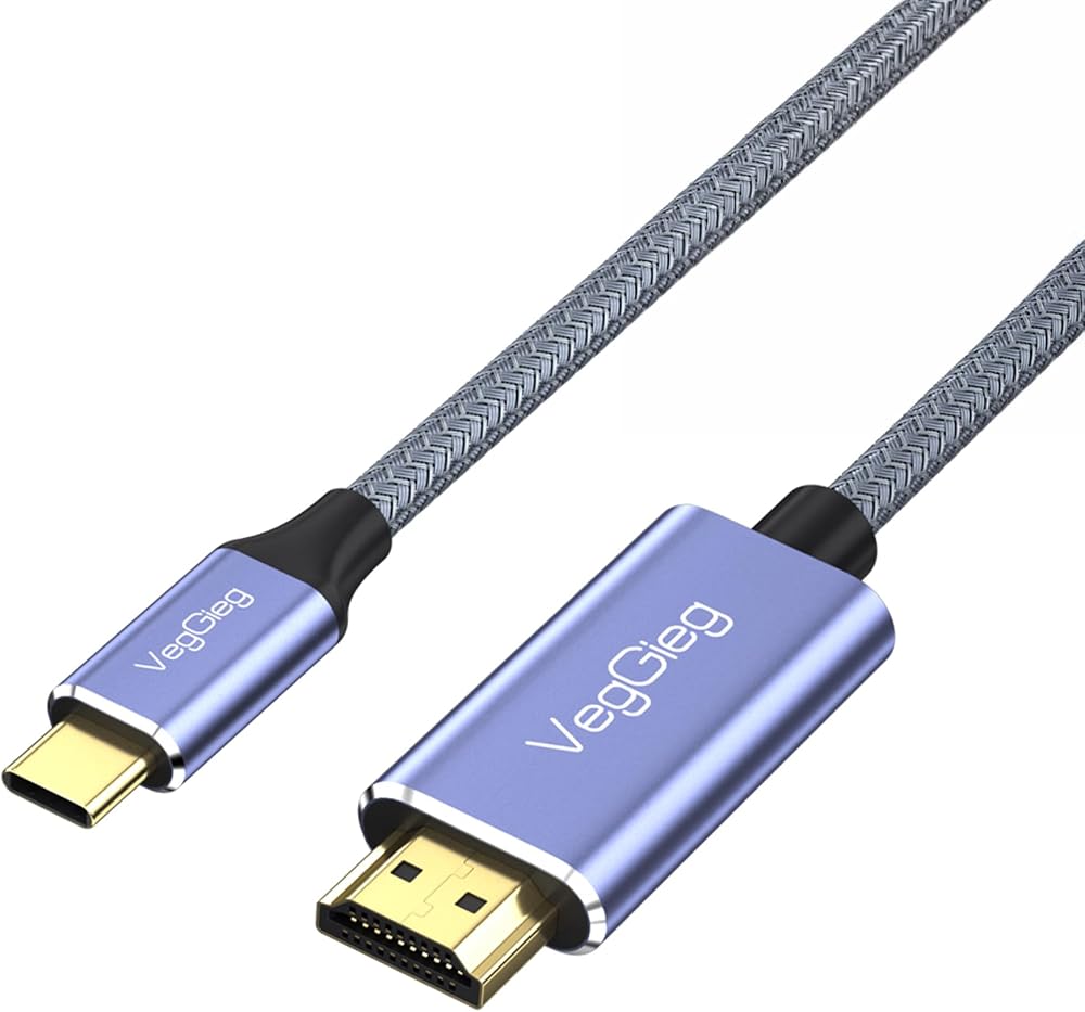 VegGieg 4K/60Hz Type-C 3.1 to HDMI 2.0 Dönüştürücü Kablo 2 Metre