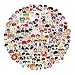 Produktbild ALTcompluser Kpop BTS Bangtan Boys Stickers Wasserdicht Aufkleber Vinyl Aufkleber für Laptop, Macbook, Gepäck, Skateboard(100 Stücke)