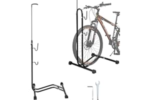 Yakimz Soporte para bicicleta, suspensión de bicicleta, soportes de pared para el garaje y el apartamento con protección del marco... (1 pieza, soporte para bicicletas suelo 2)
