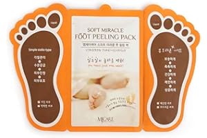 KENPARAZZI Mjcare Miracle Fußpeeling-Pack - Mjcare Socken Maske - Befeuchtet intensiv Reparaturen und mildert raue, Peeling Peel Off Hornhaut Hornhautentferner