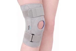 TYNOR Knee Support Hinged (Neoprene), for Joint Stability & Pain Relief | for Sports, Gym Supports Injury Recovery | Durable & Comfortable, For Men & Women | 1 Unit (Grey, Large)