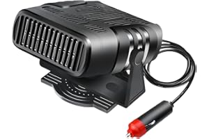 OHHXGK Auto Heizung 12V 120W Rotierende Windschutzscheibe Defrost Defogger, Elektrische Kfz-Zusatzheizung, Car Heater Komfort Entfroster Standheizung Heizlüfter
