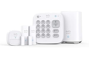 eufy Security 5-teiliges Smart Home Set, Sicherheitssystem mit Bewegungssensor, 2 Diebstahl-Sensoren, Alarmsystem, mit App, k