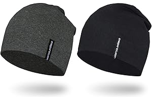 EMPIRELION 9" Multifunctional Lightweight Beanies Hats, Thin Running Skull Cap Helmet Liner Sleep Caps for Men Women