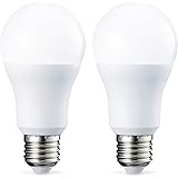 Amazon Basics LED E27 Edison Screw Bulb, 10W (equivalent to 75W), Cool White - Pack of 2